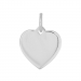 13 mm Siersbøl hjärta hängen i rhodinerat silver