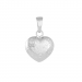 12 x 11 mm Siersbøl hjärta hängen i rhodinerat silver
