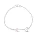 pil armband i silver med hängen i silver