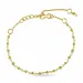 äkta  peridot armband i förgyllt silver 15 cm plus 6 cm x 3,0 mm