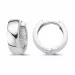 13 mm creol i rhodinerat silver