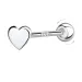 hjärtan helix piercing i silver