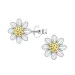 blommor barnörhängen i silver med förgyllt silver - Little Ones