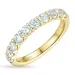 zirkon ring i 9 karat guld