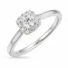 Diamant vitgulds ring i 14  karat vitguld 0,2 ct 0,072 ct