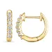 13 mm diamant creol i 14 karat guld med diamant