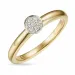 diamantring i 14 karat guld- och vitguld 0,07 ct
