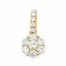 runt diamantberlocker i 14  carat guld 0,48 ct