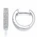 13 mm diamant creol i 14 karat vitguld med diamant 