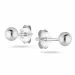 3 mm örhängestift i silver