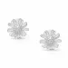 blommor örhängestift i silver