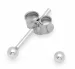 2 mm örhängestift i silver