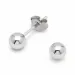 5 mm kula örhängestift i silver