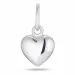 6 x 8 mm hjärta hängen i silver