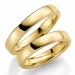 4 mm vigselsringar i 9 karat guld - set