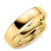 5 och 3 mm vigselsringar i 14  karat guld - set