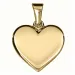 13 x 12,5 mm hjärta hängen i 8 karat guld - Amoré