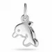 Lille delfin hängen i rhodinerat silver