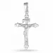 Jesus kors hängen i rhodinerat silver