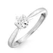 zirkon solitärring i silver