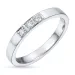 diamant alliancring i 9 karat vitguld 0,09 ct