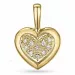 Hjärta diamant hängen i 9 carat guld 0,05 ct