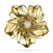 Blommor diamantberlocker i 9 carat guld 0,022 ct