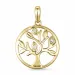 livets träd diamant hängen i 9 carat guld 0,02 ct