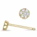diamantörhängen i 9 karat guld med diamant 