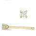 2 x 0,03 ct diamant solitäreörhängestift i 9 karat guld med diamant 