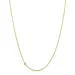 45 cm halsband med hängen i 9 karat guld 0,05 ct