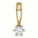 diamant solitärberlock i 9 carat guld 0,05 ct