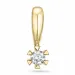 diamant solitärberlock i 9 carat guld 0,05 ct