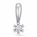 0,05 ct diamant solitärberlock i 9 carat vitguld 0,05 ct