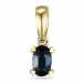 safir hängen i 9 carat guld 0,35 ct