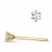 2 x 0,06 ct diamant solitäreörhängestift i 9 karat guld med diamant 