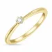 kampajn -  diamant ring i 14  karat guld 0,05 ct