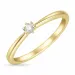 kampajn -  diamant ring i 14  karat guld 0,08 ct