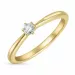kampajn -  diamant ring i 14  karat guld 0,10 ct