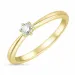 kampajn -  diamant ring i 14  karat guld 0,12 ct