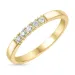 diamant alliancring i 14 karat guld 5 x 0,03 ct