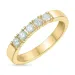 diamant alliancring i 14 karat guld 5 x 0,07 ct