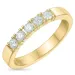 diamant alliancring i 14 karat guld 5 x 0,10 ct