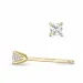 2 x 0,08 ct kampajn - diamant solitäreörhängestift i 14 karat guld med diamant
