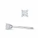 2 x 0,08 ct kampajn - diamant solitäreörhängestift i 14 karat vitguld med diamant