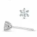 2 x 0,18 ct kampajn - diamant solitäreörhängestift i 14 karat vitguld med diamant