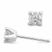 2 x 0,40 ct lab grown diamant solitäreörhängestift i 14 karat vitguld med lab grown diamant