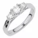 vit zirkon silver ring i silver