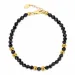 sort armband med onyxer