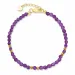 lila armband med ametist